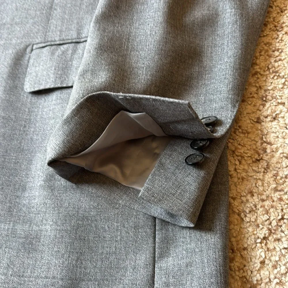 2022 SuitSupply Suit Supply La Spalla 21 Micron Tropical Wool Blazer Slim 46 R